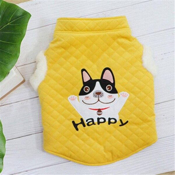 Frenchie World Shop Yellow / XL French Bulldog Clothing Winter Pug Clothes Poodle Pomeranian Schnauzer Welsh Corgi Dog Coat Jacket Frenchie Dog Costume Dropship