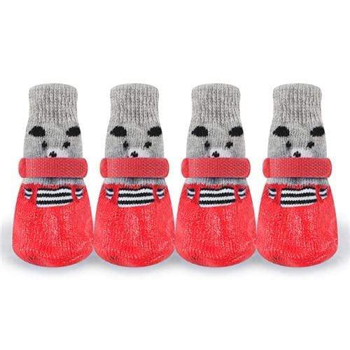 Frenchie World Shop Red / S French Bulldog Cotton Rubber Sock Sneaker