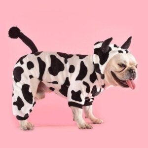 Frenchie World Shop Black / L French Bulldog Cow Jumpsuit