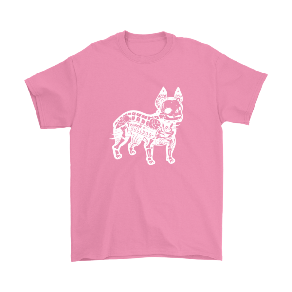 teelaunch T-shirt Gildan Mens T-Shirt / Azalea / S French Bulldog Deconstruction