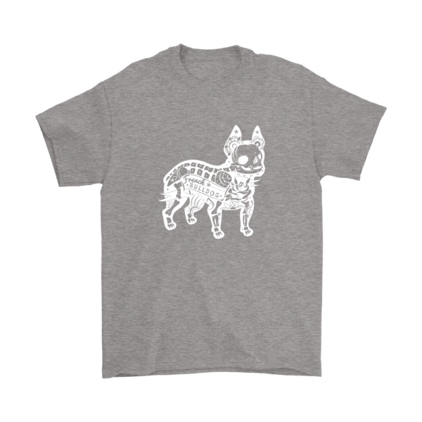 teelaunch T-shirt Gildan Mens T-Shirt / Sport Grey / S French Bulldog Deconstruction