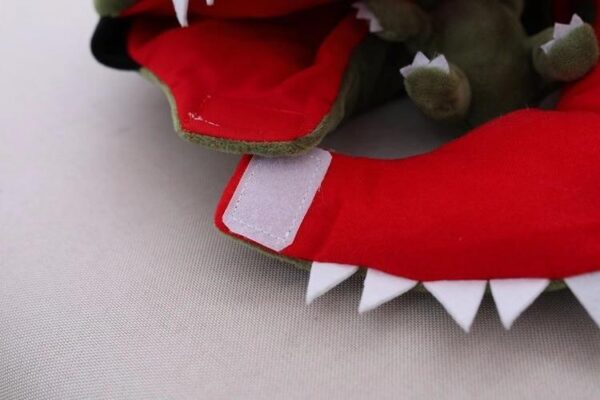 Frenchie World Shop French Bulldog Dinosaur/Shark Headgear Costume