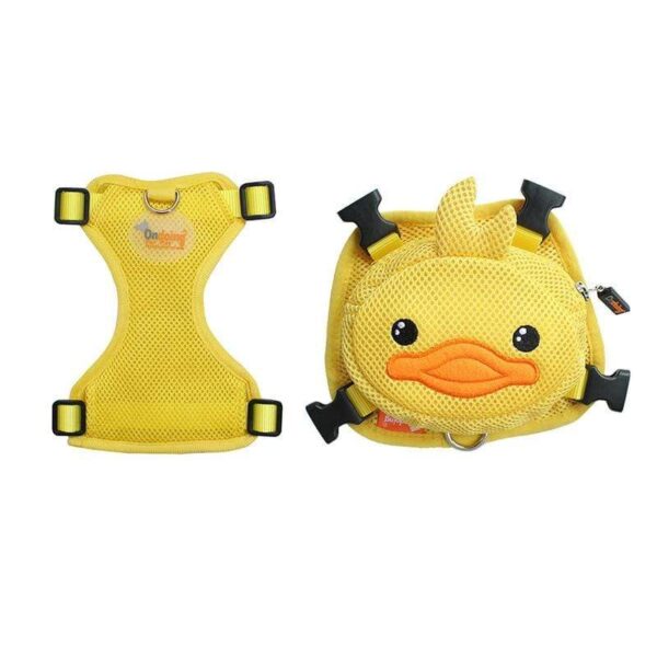 Frenchie World Shop Yellow / M French Bulldog Duck Dog Backpack Harness Set