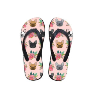 Frenchie World Shop pink / 5 French Bulldog Flip Flops