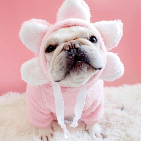 Frenchie World Shop Pink / FB French Bulldog Flower Hoodie