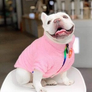 Frenchie World Shop French Bulldog Fluffy Warm Winter Jacket