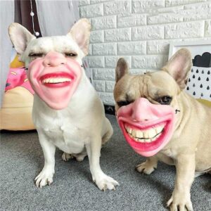 Frenchie World Shop French Bulldog Funny Mouth Mask