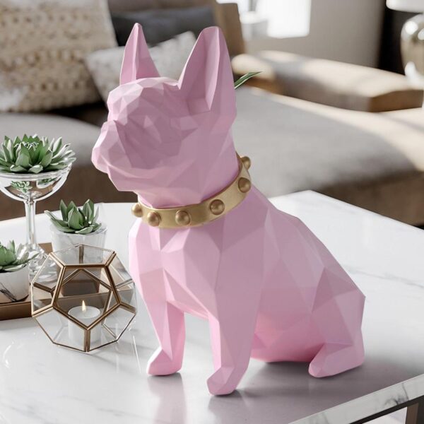 Frenchie World Shop French Bulldog Geometric Art Sculpture