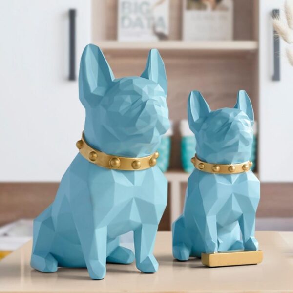 Frenchie World Shop French Bulldog Geometric Art Sculpture