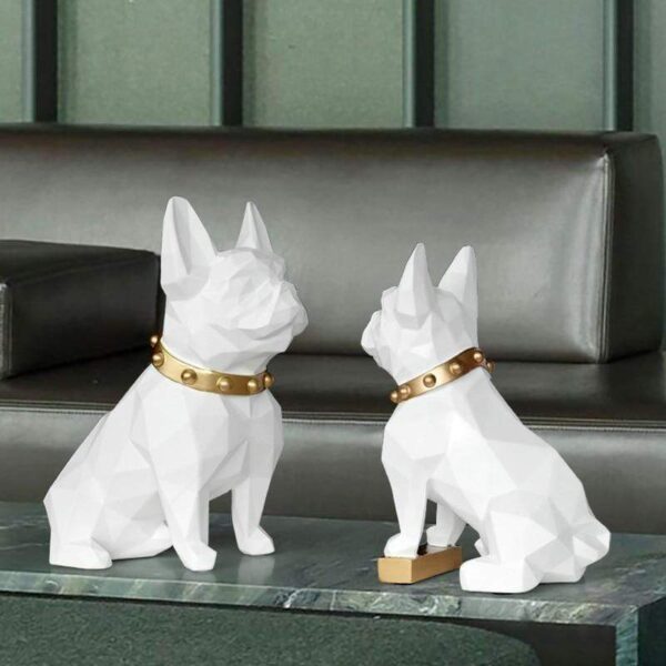 Frenchie World Shop French Bulldog Geometric Art Sculpture