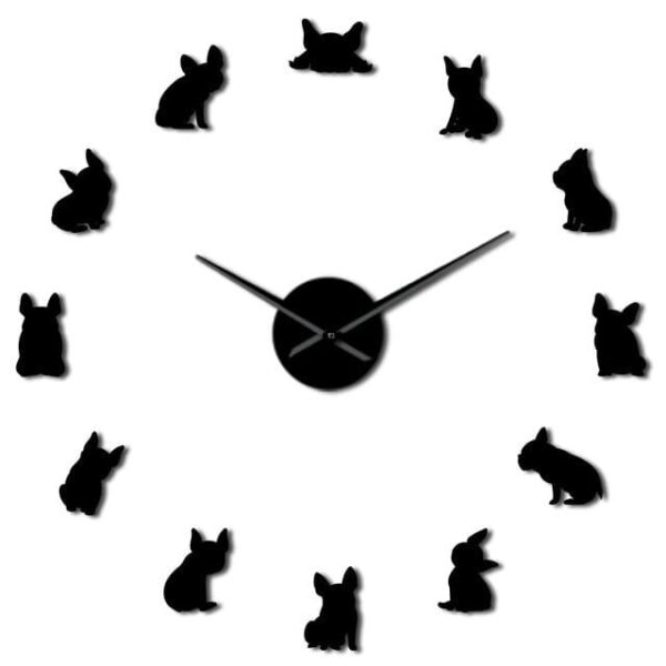 Frenchie World Shop French Bulldog Giant Wall Clock