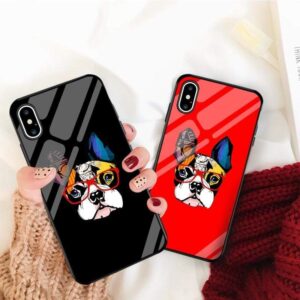 Frenchie World Shop French Bulldog Glossy iPhone Case