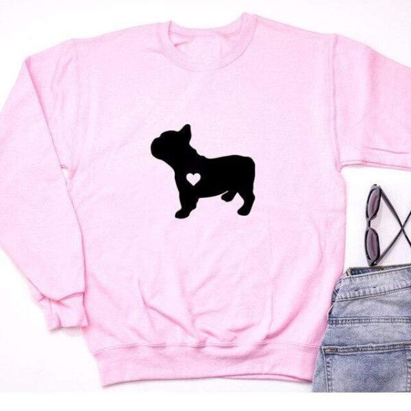 Frenchie World Shop Pink / M French Bulldog Graphic Sweatshirt Crewneck