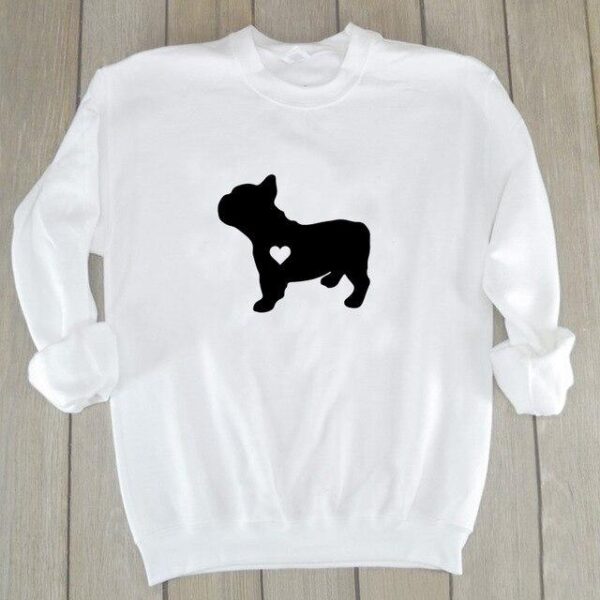 Frenchie World Shop White / M French Bulldog Graphic Sweatshirt Crewneck