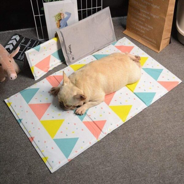 Frenchie World Shop Lattice / S French Bulldog Ice Summer Mat