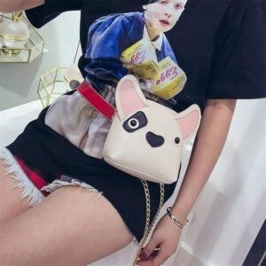 Frenchie World Shop French Bulldog Leather Waist Bag