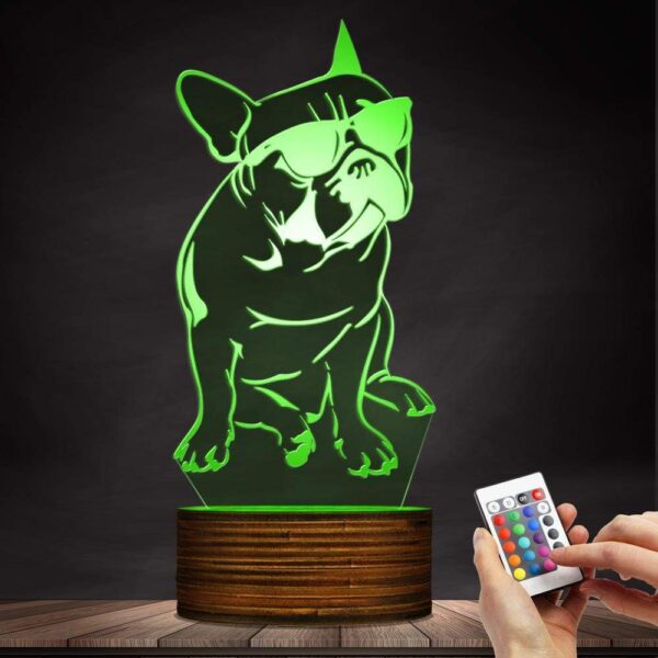 Frenchie World Shop Homeware French Bulldog LED 3D Night Lamp