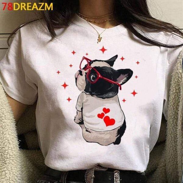 Frenchie World Shop 27608 / XXS French Bulldog Love Women's T-shirts