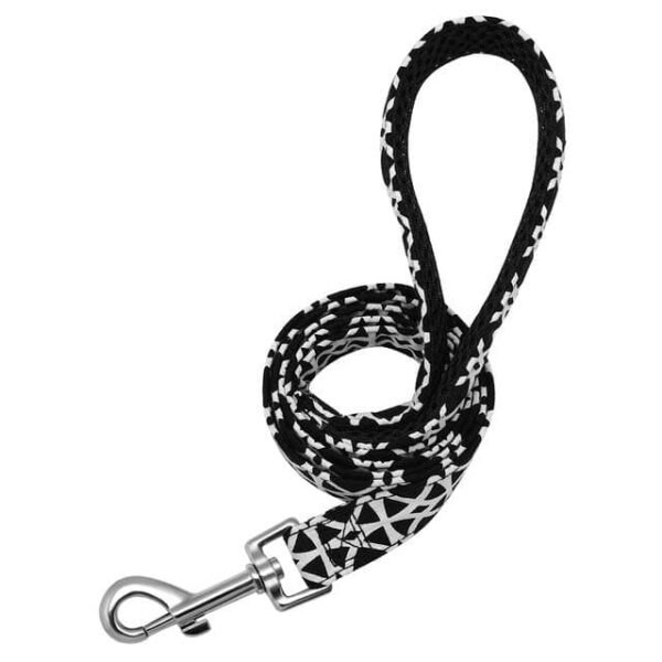 Frenchie World Shop black / L French Bulldog Mesh Padded Walking Leash