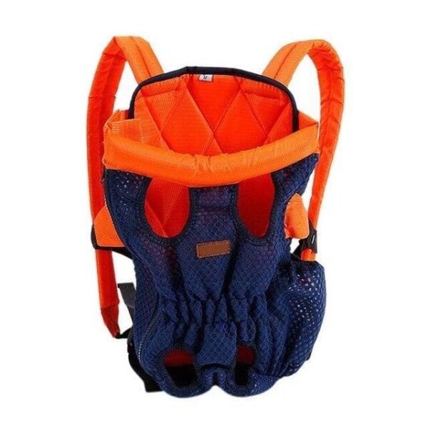 Frenchie World Shop Blue-Orange / L French Bulldog Mesh Travel Carrier