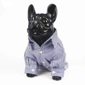 Frenchie World Shop French Bulldog Oxford Long Sleeve Shirt