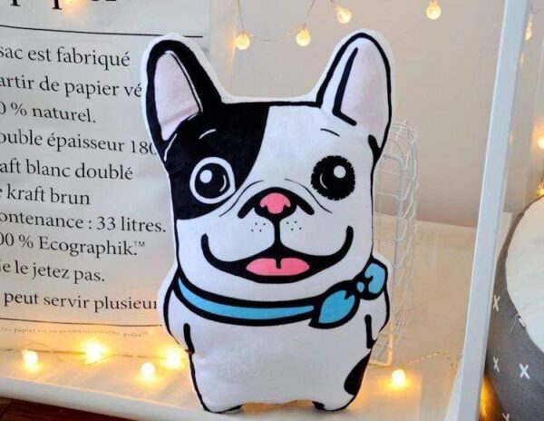 Frenchie World Shop WHITE / See below for size descriptions French Bulldog pillow