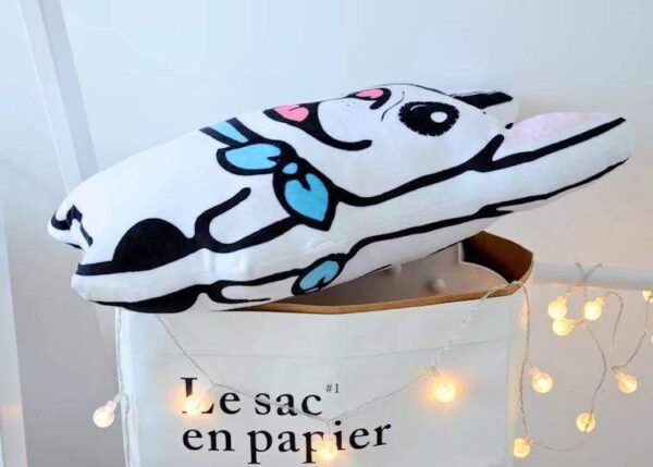 Frenchie World Shop WHITE / See below for size descriptions French Bulldog pillow