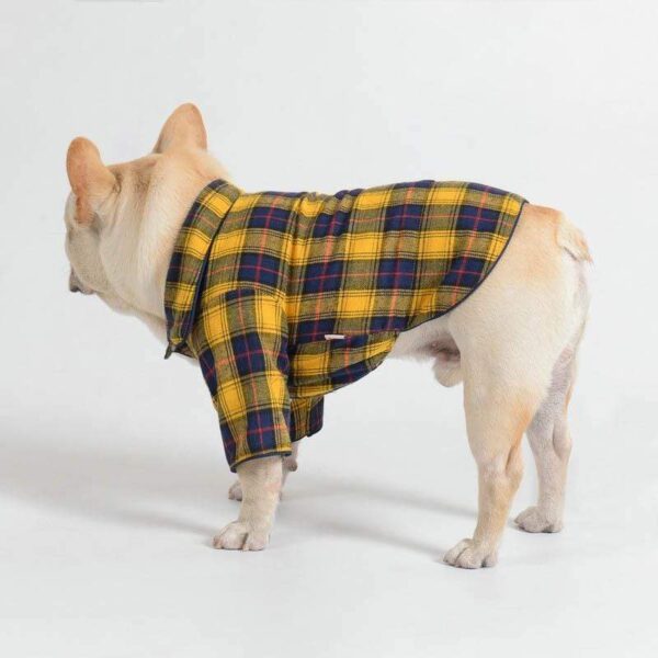 Frenchie World Shop French Bulldog Plaid Pajama Outfit