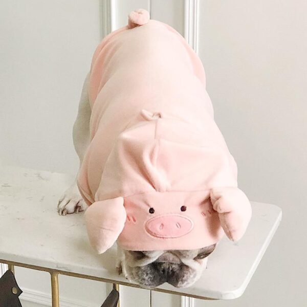 Frenchie World Shop French Bulldog Plush Pig Hoodie