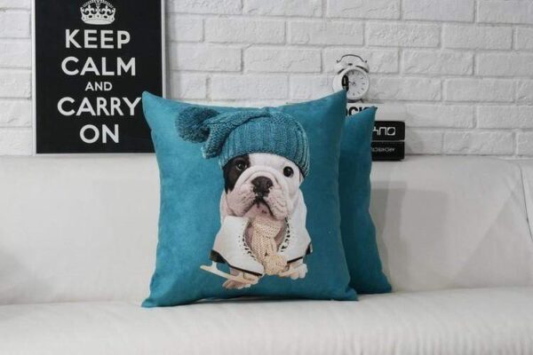Frenchie World Shop French Bulldog Plush Pillow Cover