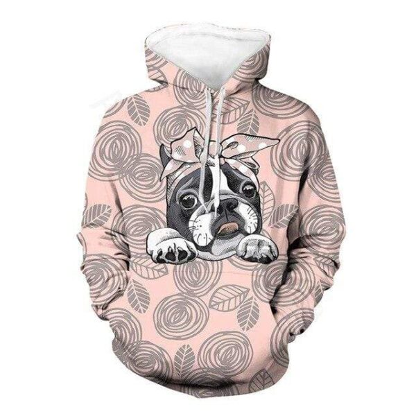 Frenchie World Shop Brown / male-M French Bulldog Printed Unisex Hoodie