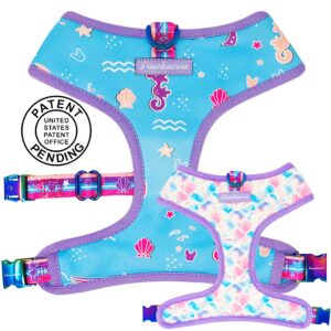 Purple Uranus Leashes, Collars & Petwear French Bulldog Seaside Reversible Harness
