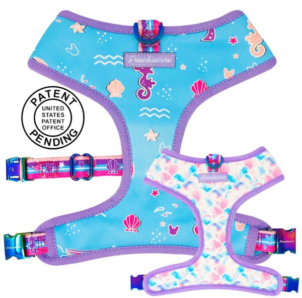 Purple Uranus Leashes, Collars & Petwear French Bulldog Seaside Reversible Harness
