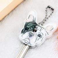 Frenchie World Shop Human accessories 7 French Bulldog Silicone Key Chain