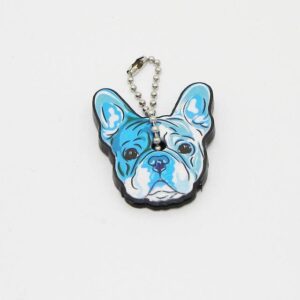 Frenchie World Shop Human accessories 8 French Bulldog Silicone Key Chain