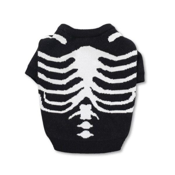 Frenchie World Shop Black / L French Bulldog Skull Knitted Sweater