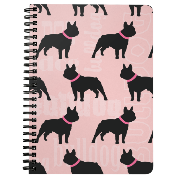 teelaunch Journals Spiral Notebook French Bulldog Spiralbound Notebook