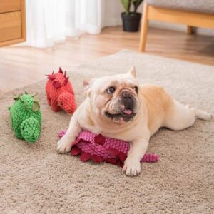 Frenchie World Shop French Bulldog Squeaky Dinosaur Toys