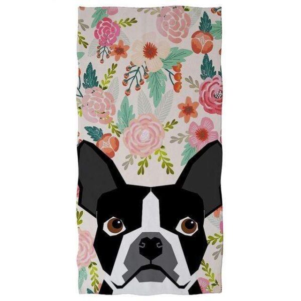 Frenchie World Shop YY2142 / 75x35cm-Z30 French Bulldog Summer Beach Towel