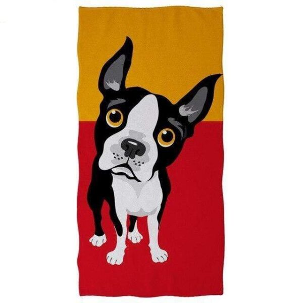 Frenchie World Shop YY2146 / 75x35cm-Z30 French Bulldog Summer Beach Towel