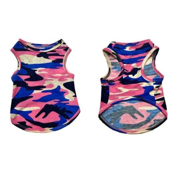 Frenchie World Shop Blue / XXL French Bulldog Summer Camouflage Vest