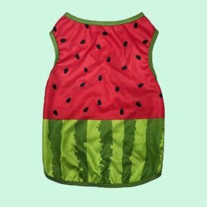 Frenchie World Shop Watermelon / M Clothes and cup French Bulldog Summer Cooling Vest