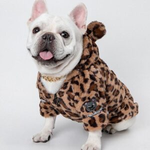 Frenchie World Shop French Bulldog Swagger Leopard Coat