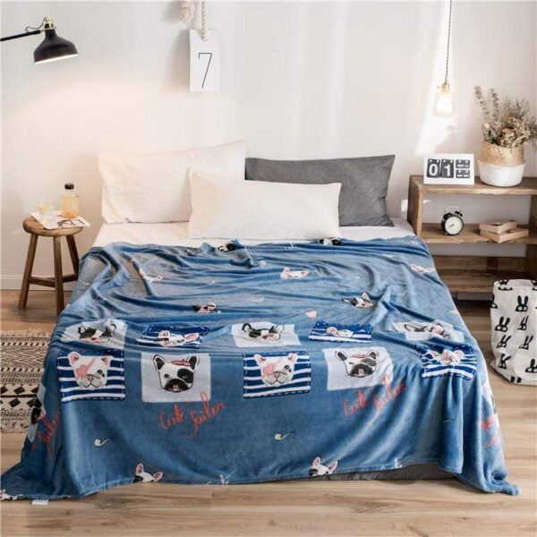 Frenchie World Shop French Bulldog Throw Blanket