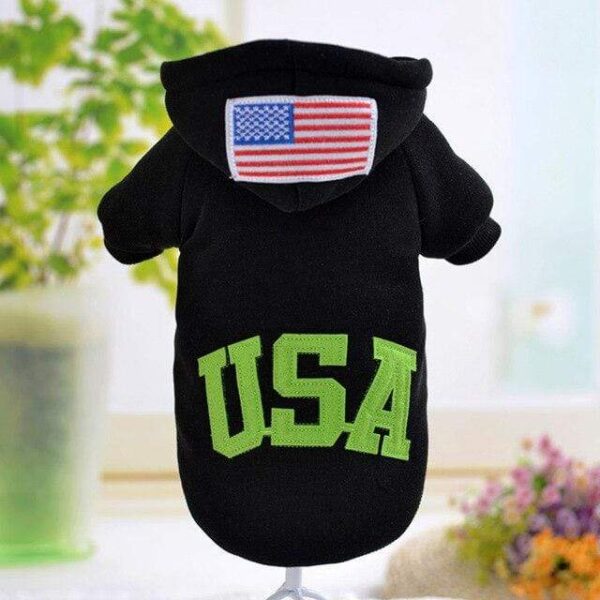 Frenchie World Shop Black / XS French Bulldog USA Hoodie