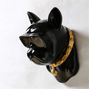 Frenchie World Shop Black French Bulldog Wall Decoration