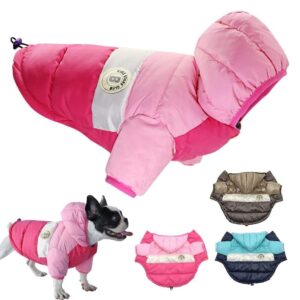 Frenchie World Shop Dog Clothing French Bulldog Waterproof Down Jacket