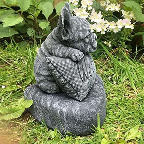 Frenchie World Shop French Bulldog Welcome Statue