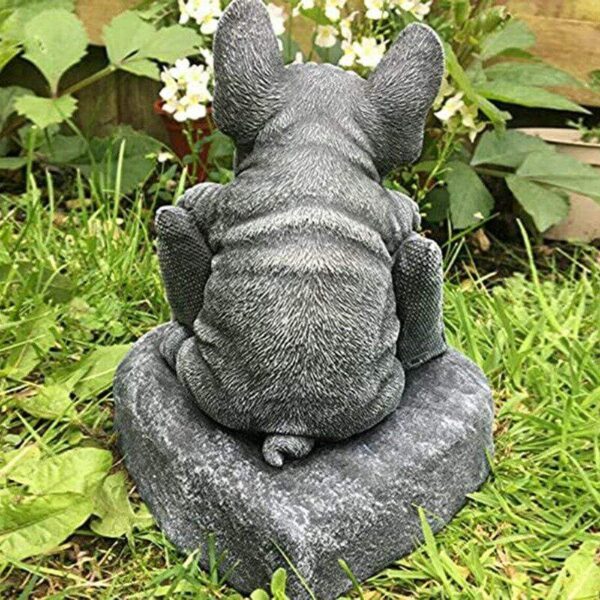 Frenchie World Shop French Bulldog Welcome Statue