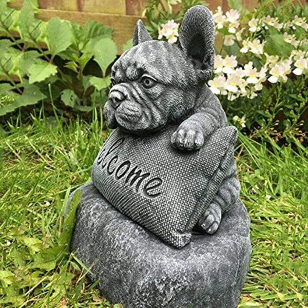 Frenchie World Shop French Bulldog Welcome Statue